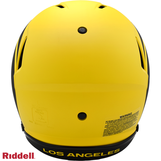 Los Angeles Rams authentic rave full size football helmet BACK