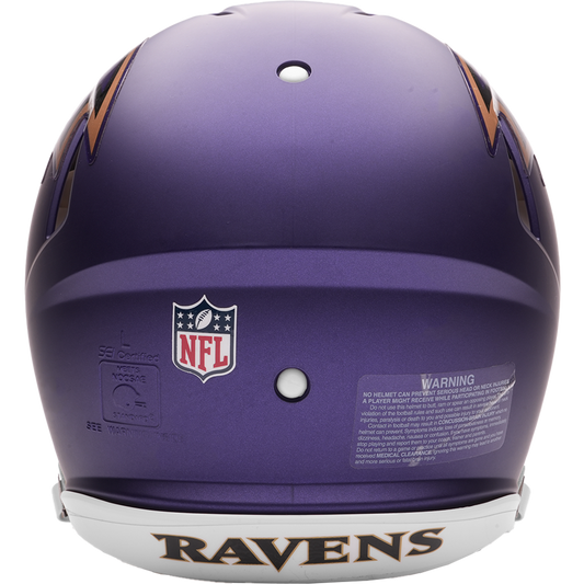 Baltimore Ravens (Purple Rising) 2026 Alternate authentic full size helmet - back
