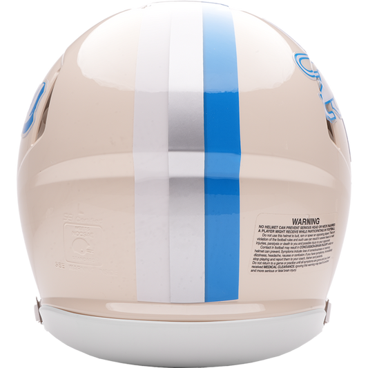 Detroit Lions Riddell Speed Retro Authentic Helmet – back view