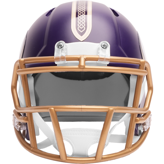 Minnesota Vikings 2026 Rivalries mini helmet front view
