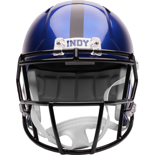 Indianapolis Colts full size 2026 Rivalries Alternate replica helmet front view