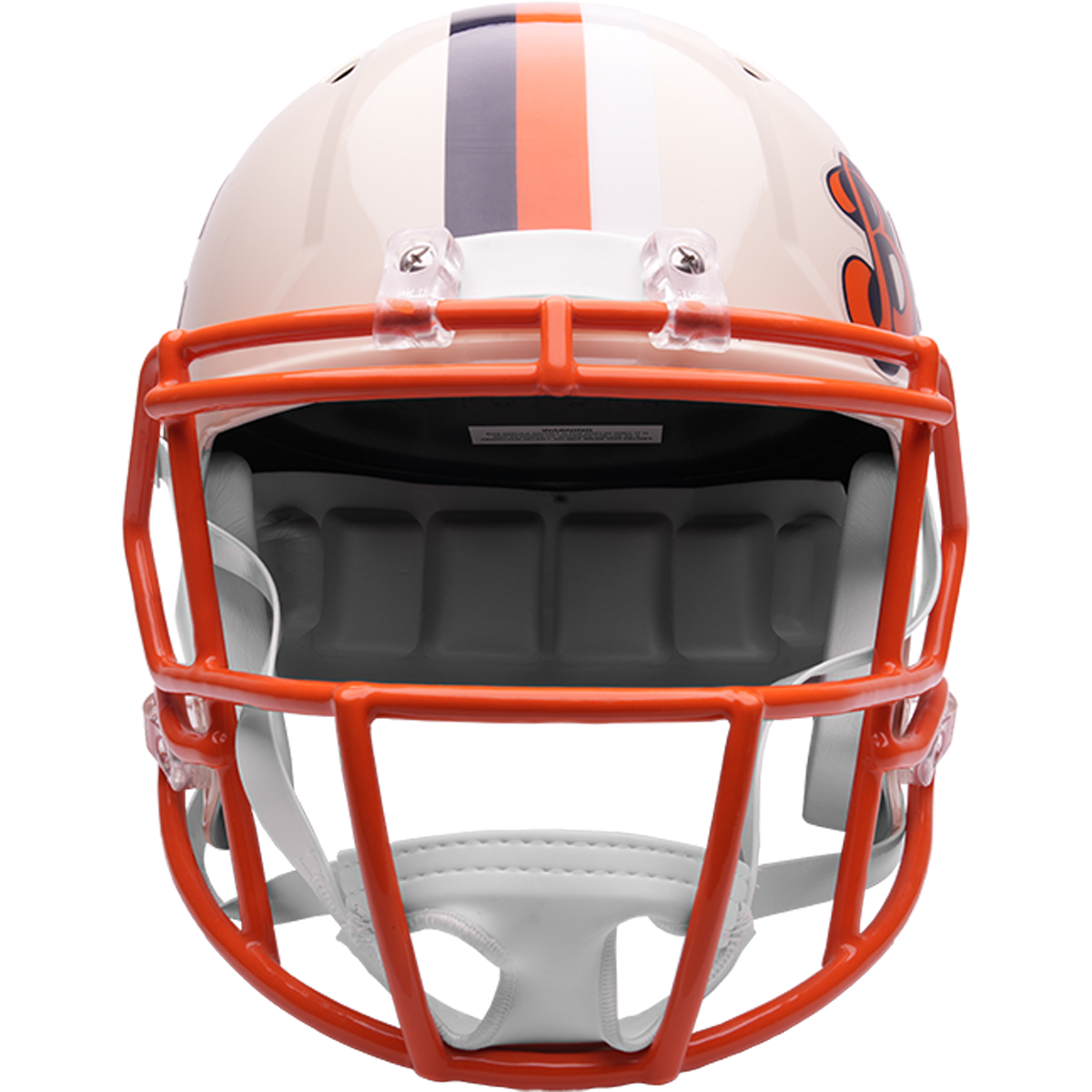 Chicago Bears Riddell Speed Retro Replica Helmet – front facemask view
