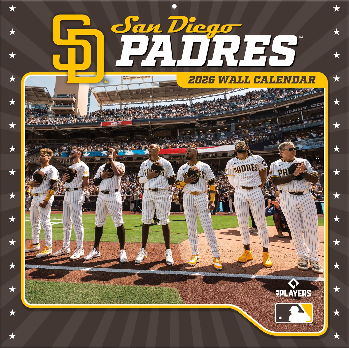 San Diego Padres Team Photos Wall Calendar