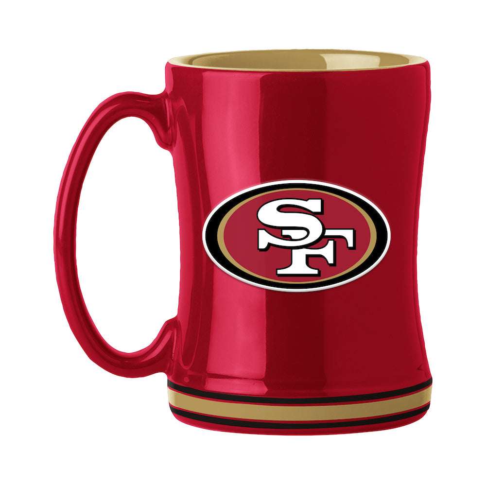 Buy NFL San Francisco 49ers 14 oz Relief Coffee Mug Set (set of 2) –  ProFootballStuff
