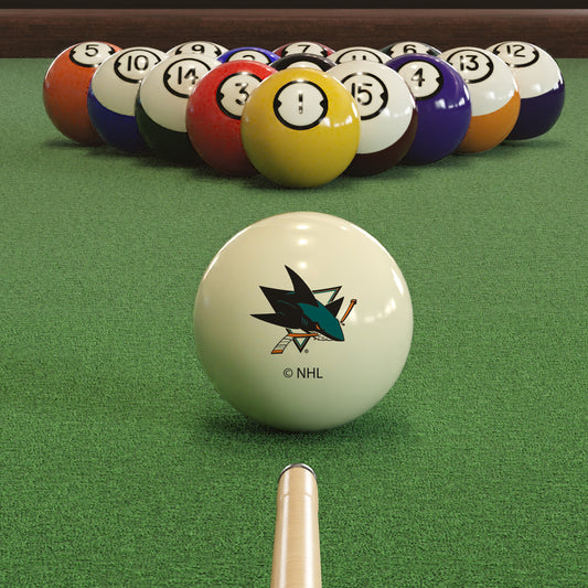San Jose Sharks logo pool ball set