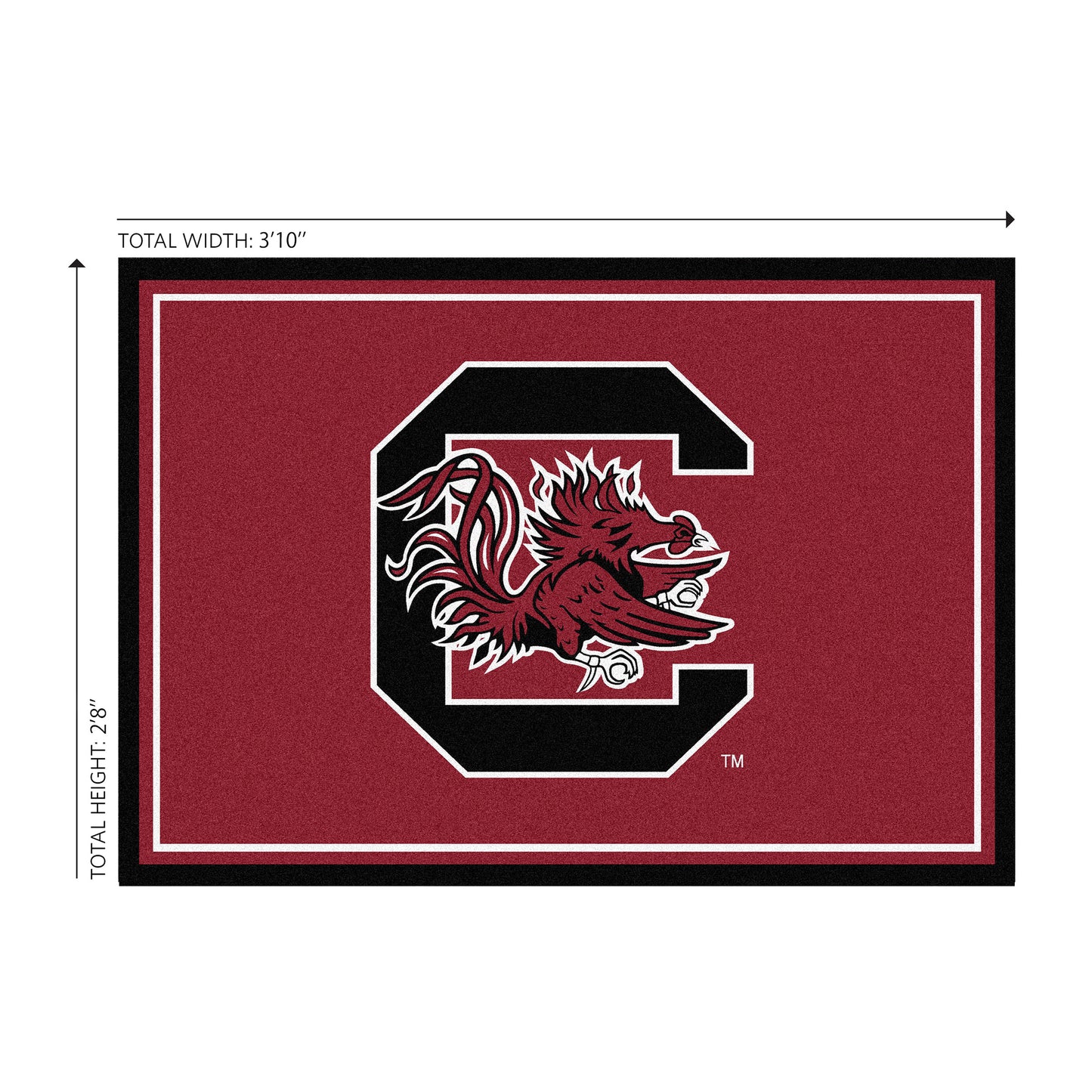 South Carolina Gamecocks Welcome Mat Dimensions