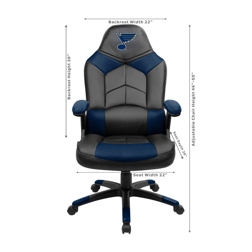 St. Louis Blues Office Gamer Chair Dimensions