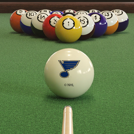 St. Louis Blues logo pool ball set