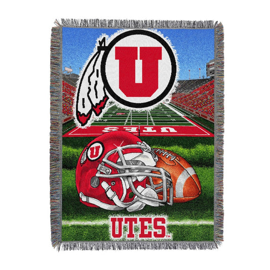 Utah Utes woven home field tapestry