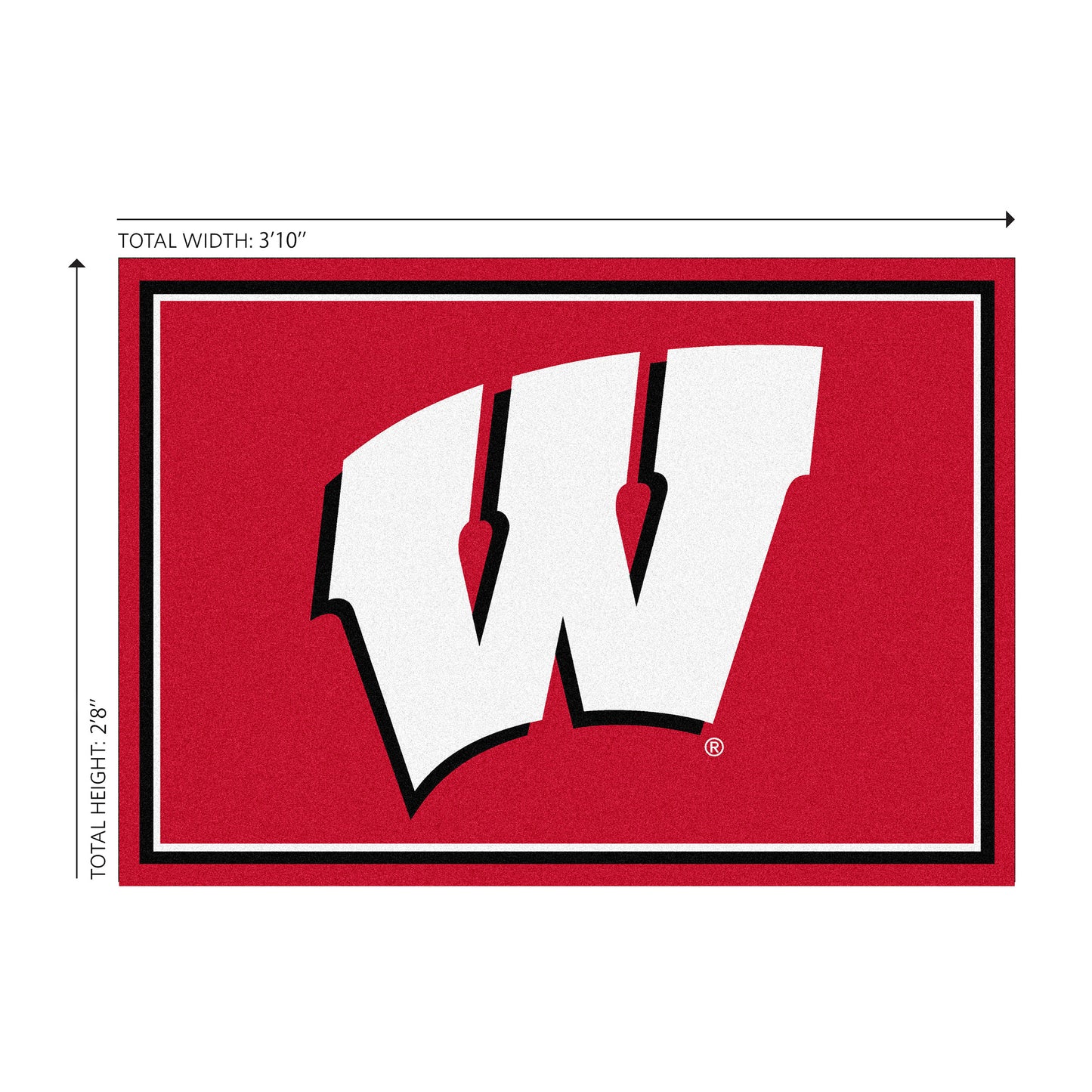 Wisconsin Badgers Welcome Mat Dimensions