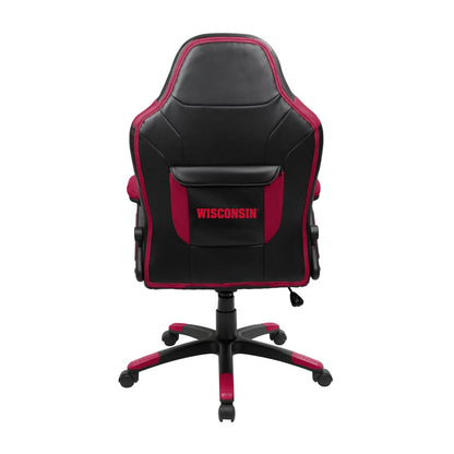 Wisconsin Badgers Office Gamer Chair Back