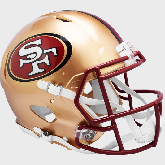 San Francisco 49ers authentic full size throwback helmet