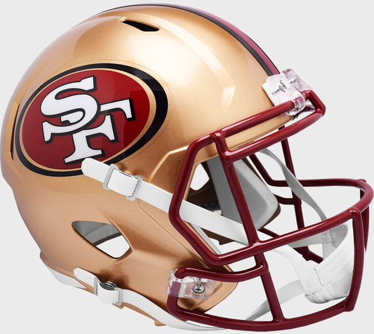 San Francisco 49ers full size replica throwback helmet