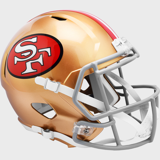 San Francisco 49ers full size replica throwback helmet
