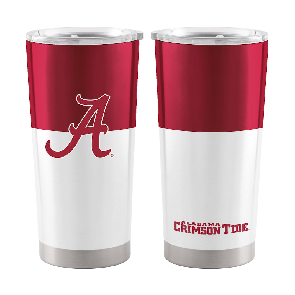 Alabama Crimson Tide 20 oz color block travel tumbler