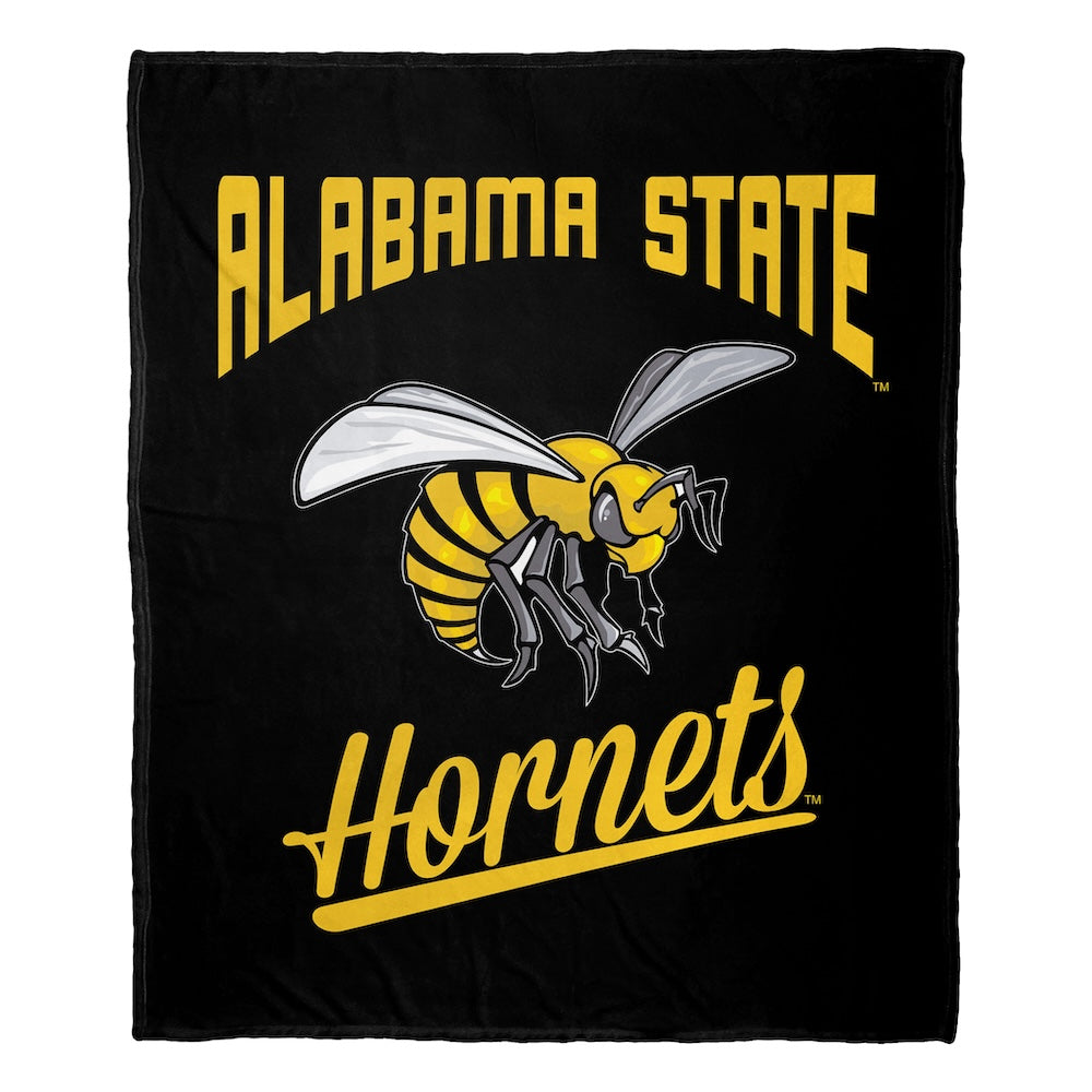 Alabama State Hornets official silk touch throw blanket