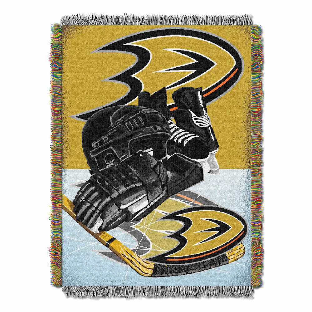 Anaheim Ducks woven home ice tapestry