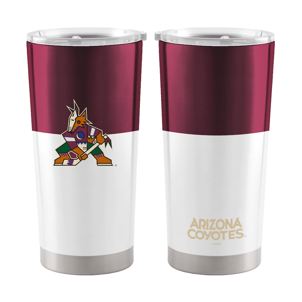Arizona Coyotes 20 oz color block travel tumbler