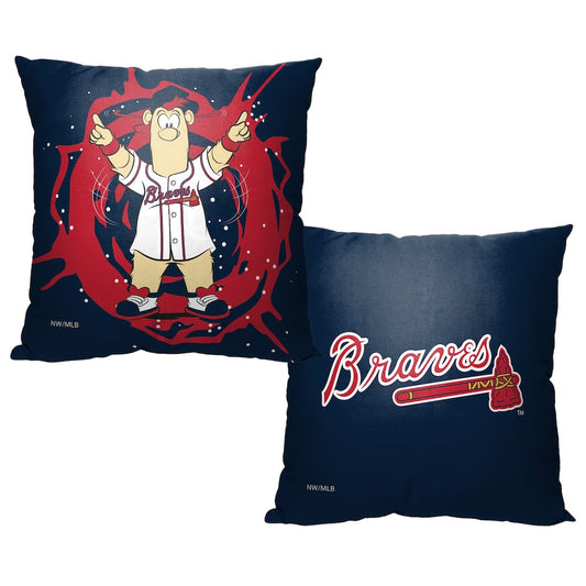 Atlanta Braves MASCOT throw pillow