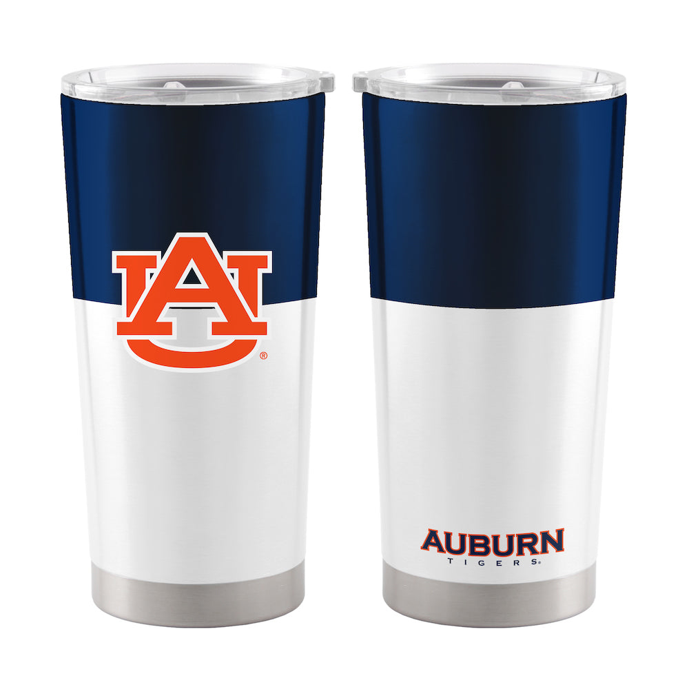 Auburn Tigers 20 oz color block travel tumbler