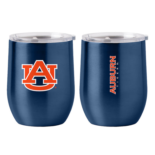 Auburn Tigers stainless steel curved drink tumbler