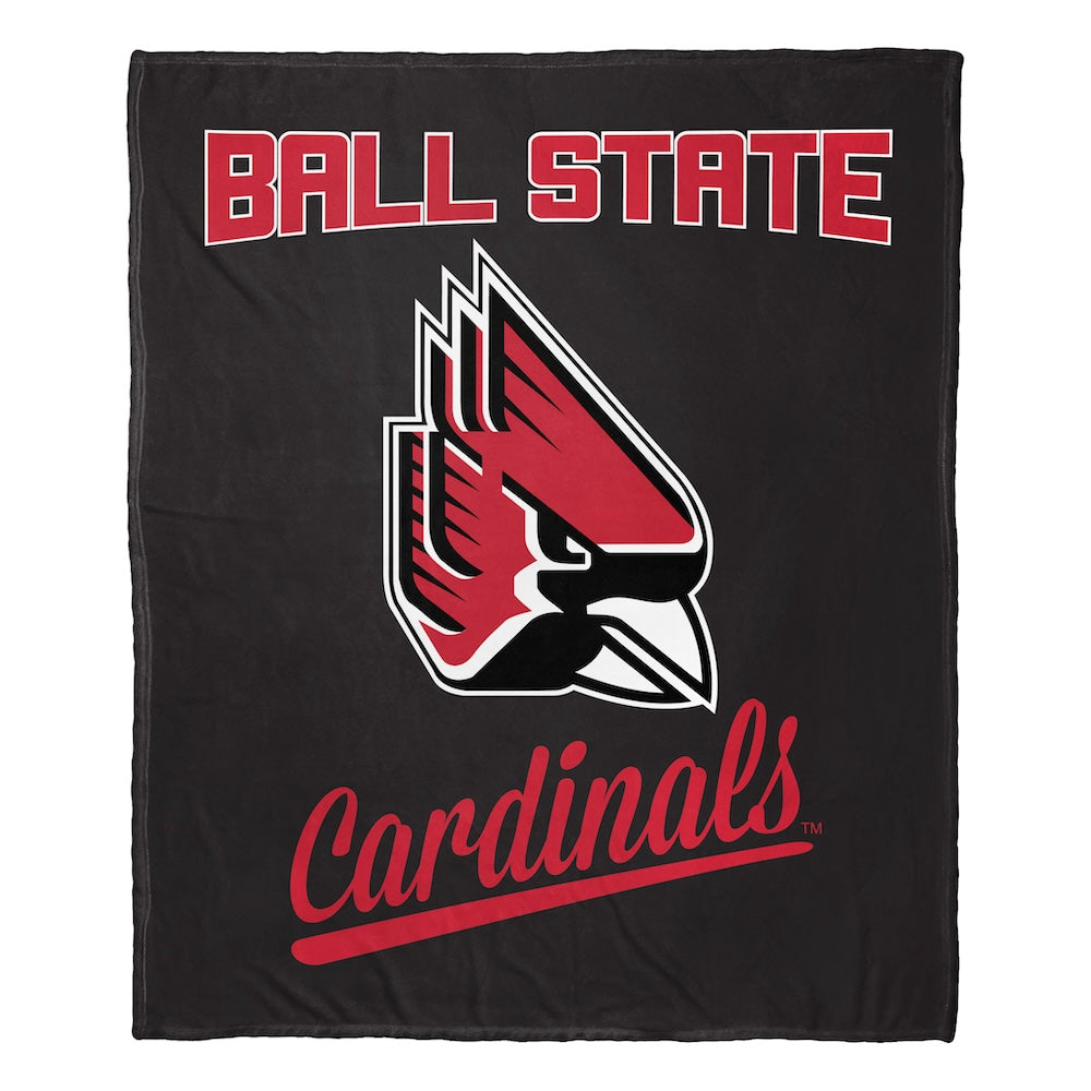 Ball State Cardinals official silk touch throw blanket