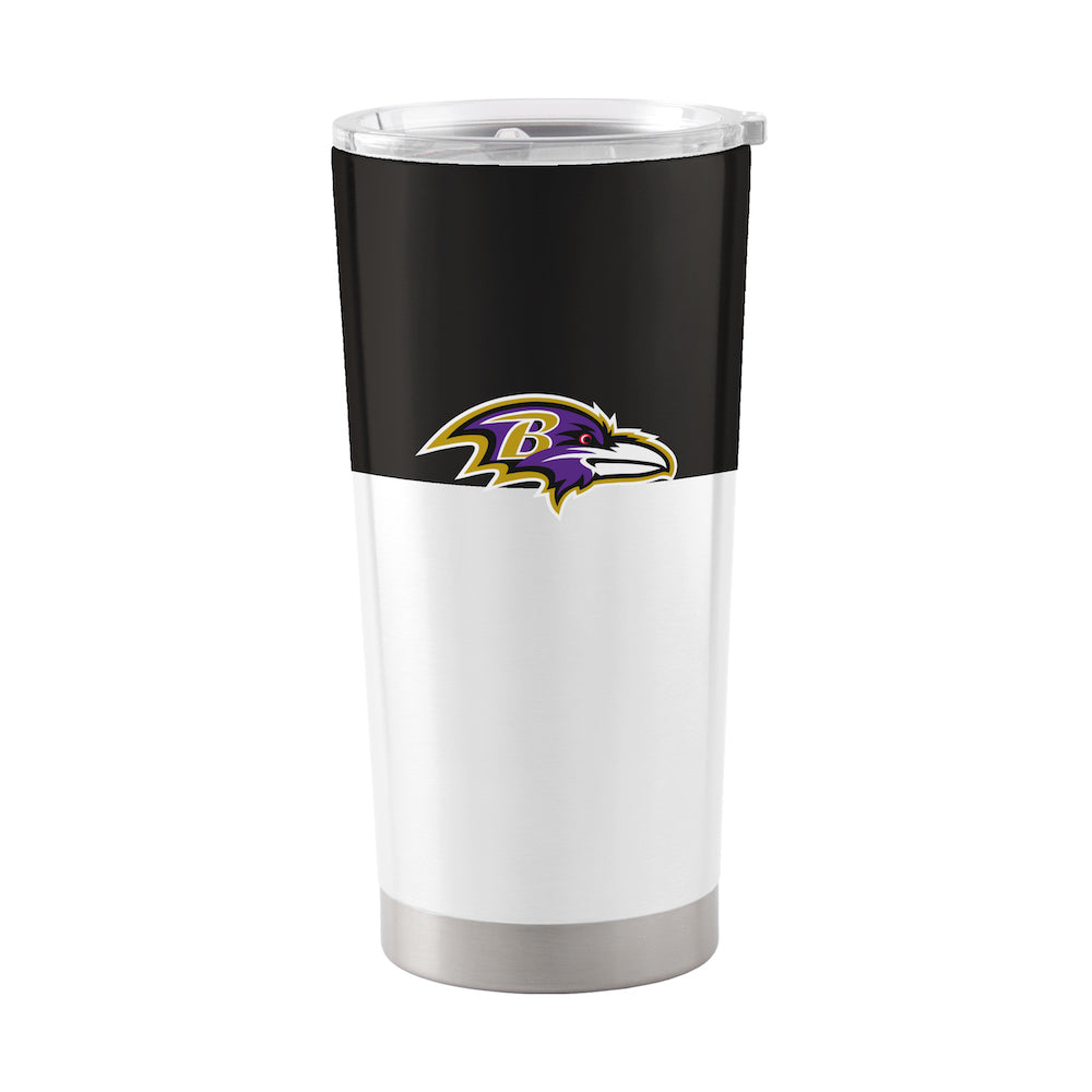 Baltimore Ravens 20 oz color block travel tumbler