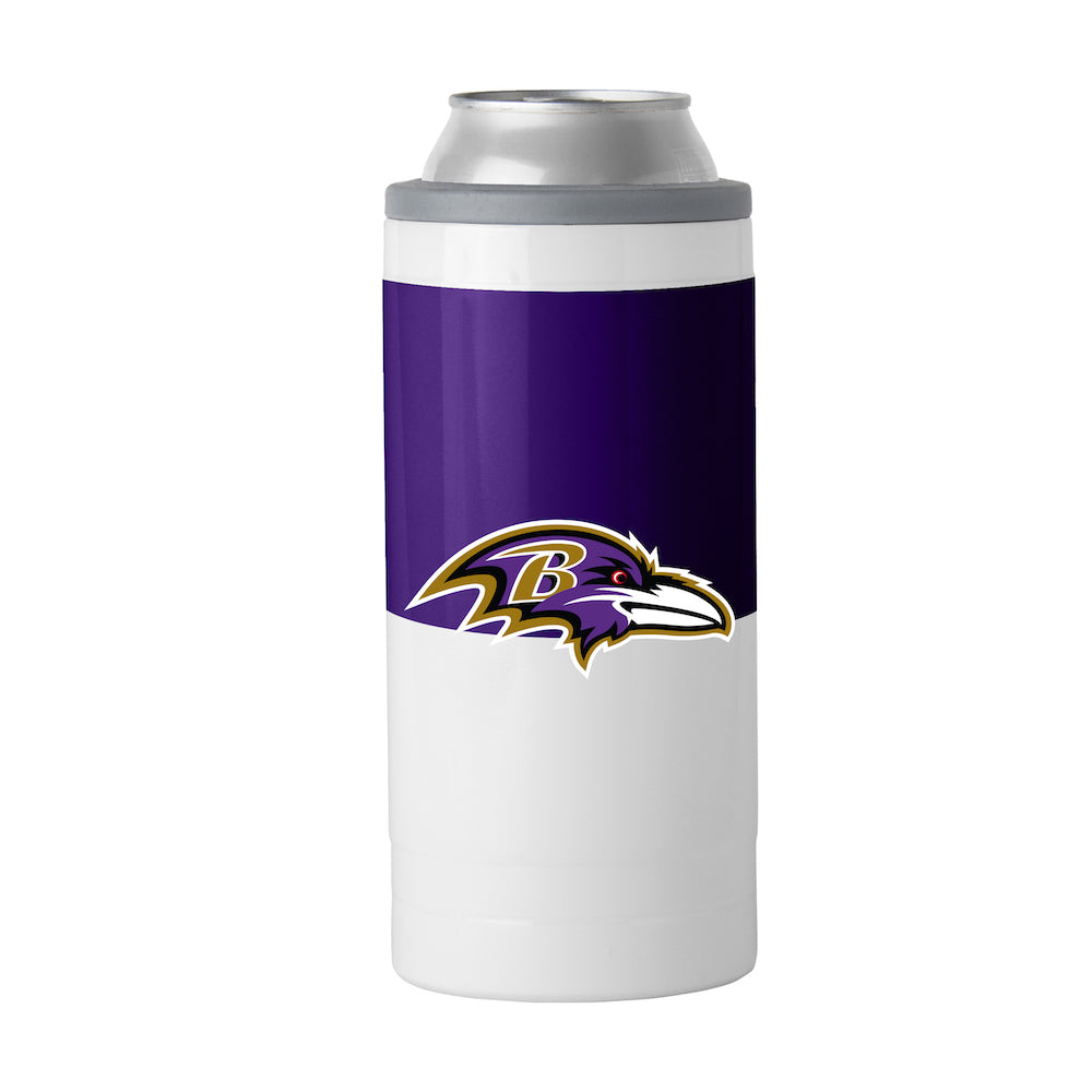 Baltimore Ravens colorblock slim can coolie