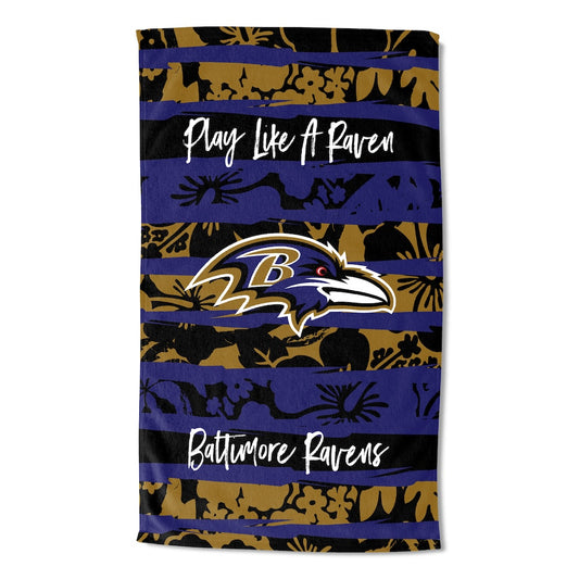 Baltimore Ravens Pocket OVERSIZED Beach Towel