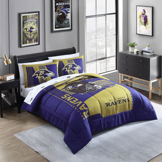 Baltimore Ravens queen size bed in a bag