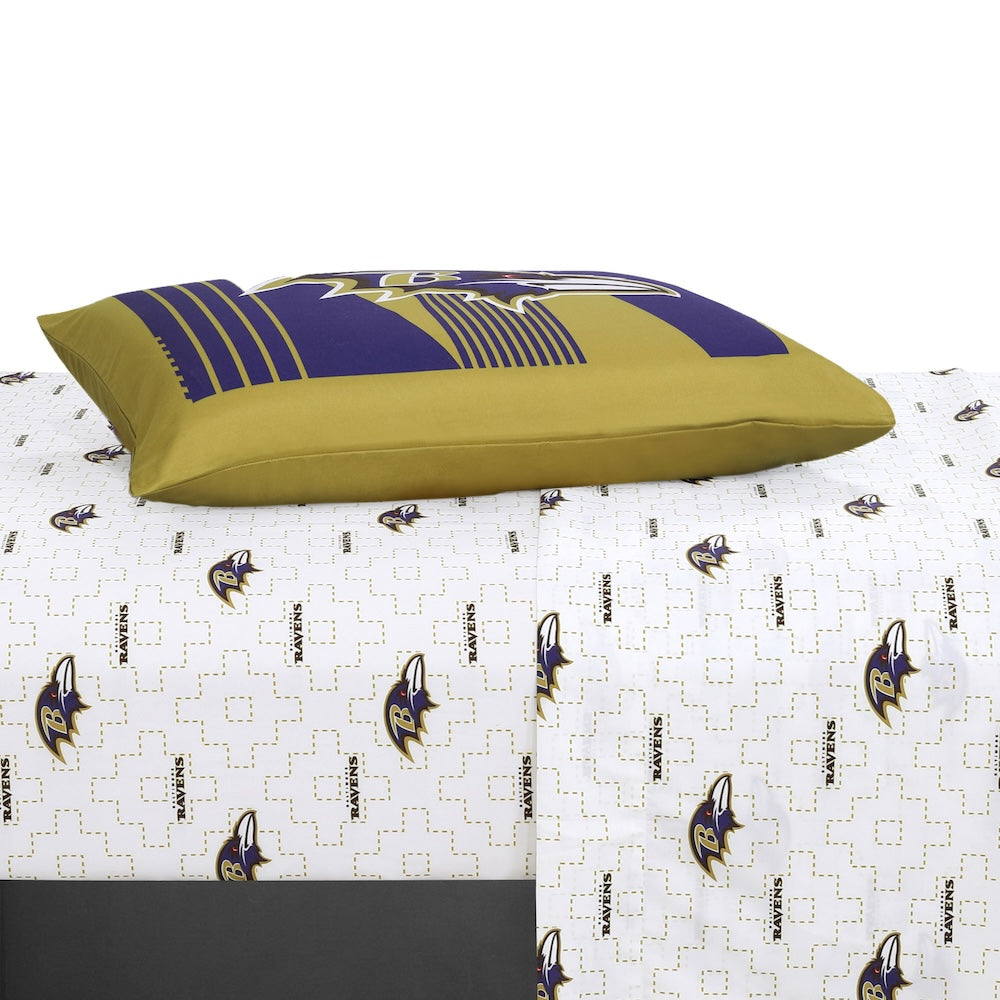 Baltimore Ravens twin bedding set sheets