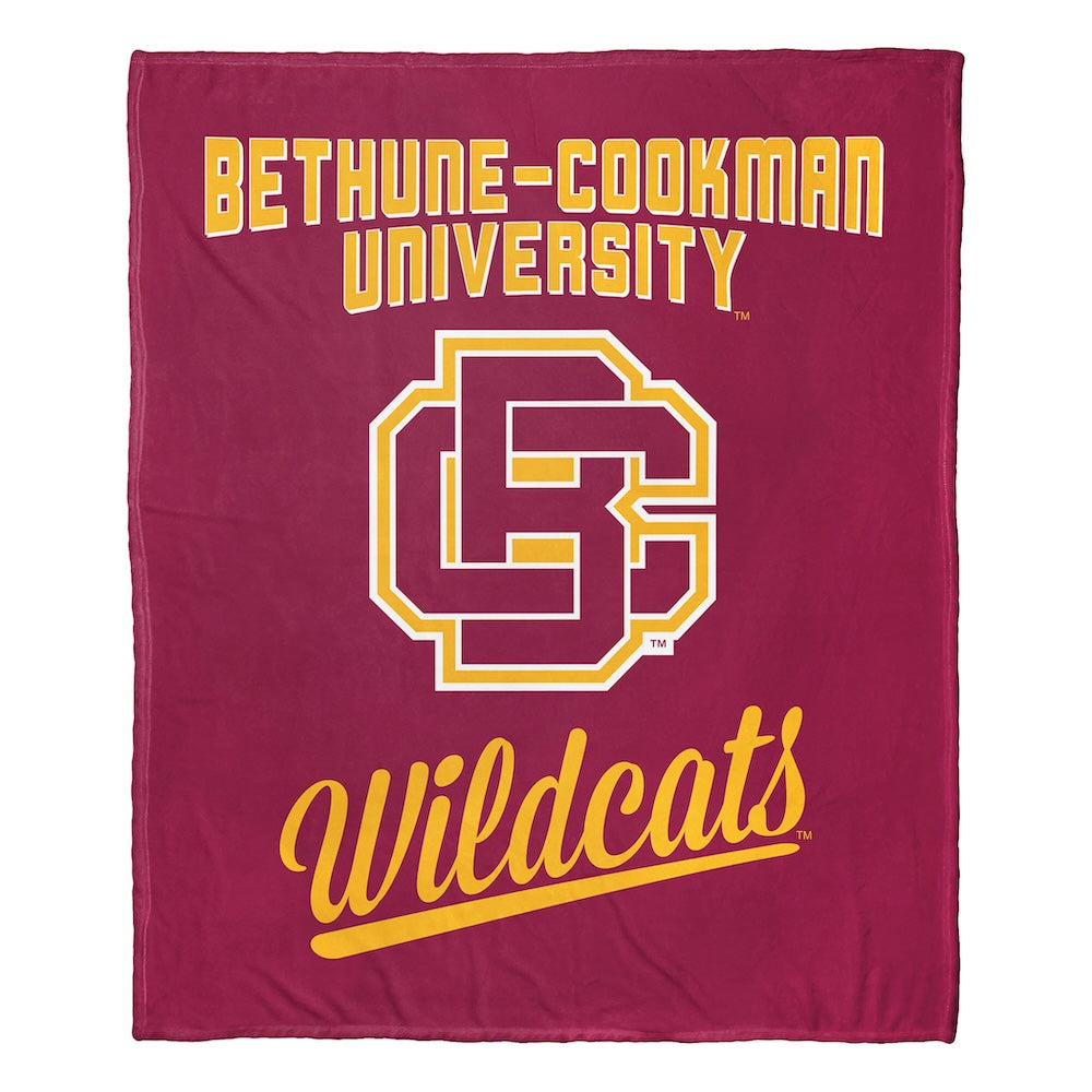Bethune Cookman Wildcats official silk touch throw blanket