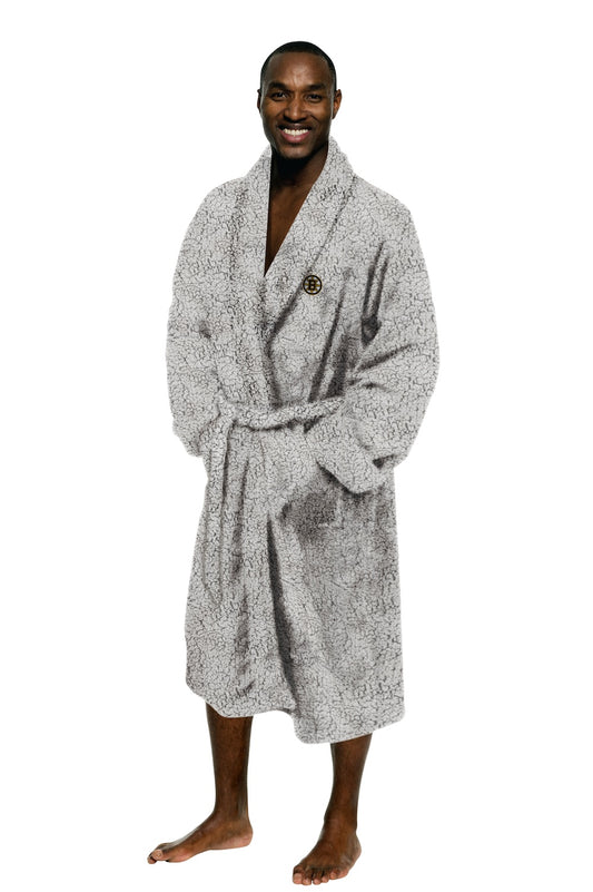 Boston Bruins unisex SHERPA bathrobe
