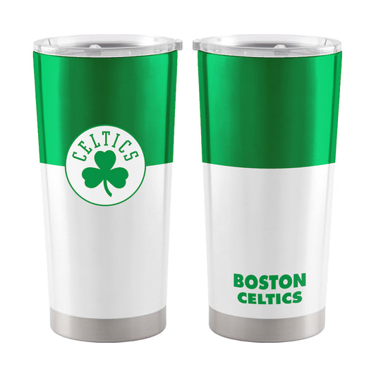 Boston Celtics 20 oz color block travel tumbler