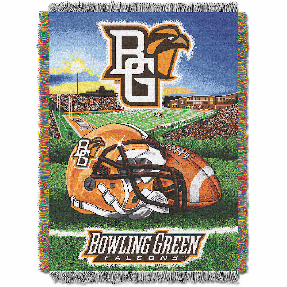 Bowling Green Falcons woven home field tapestry