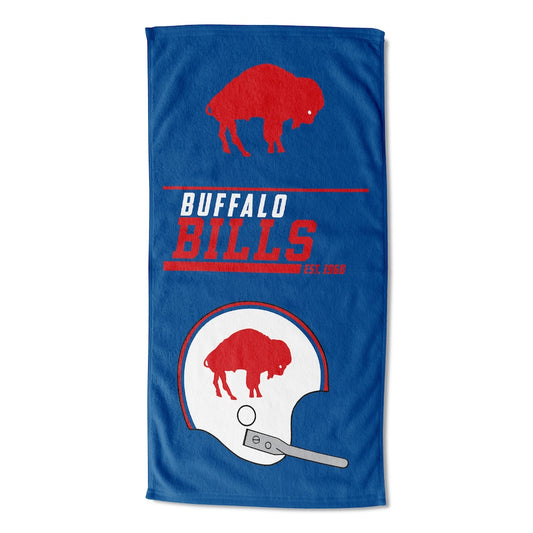 Buffalo Bills color block beach towel