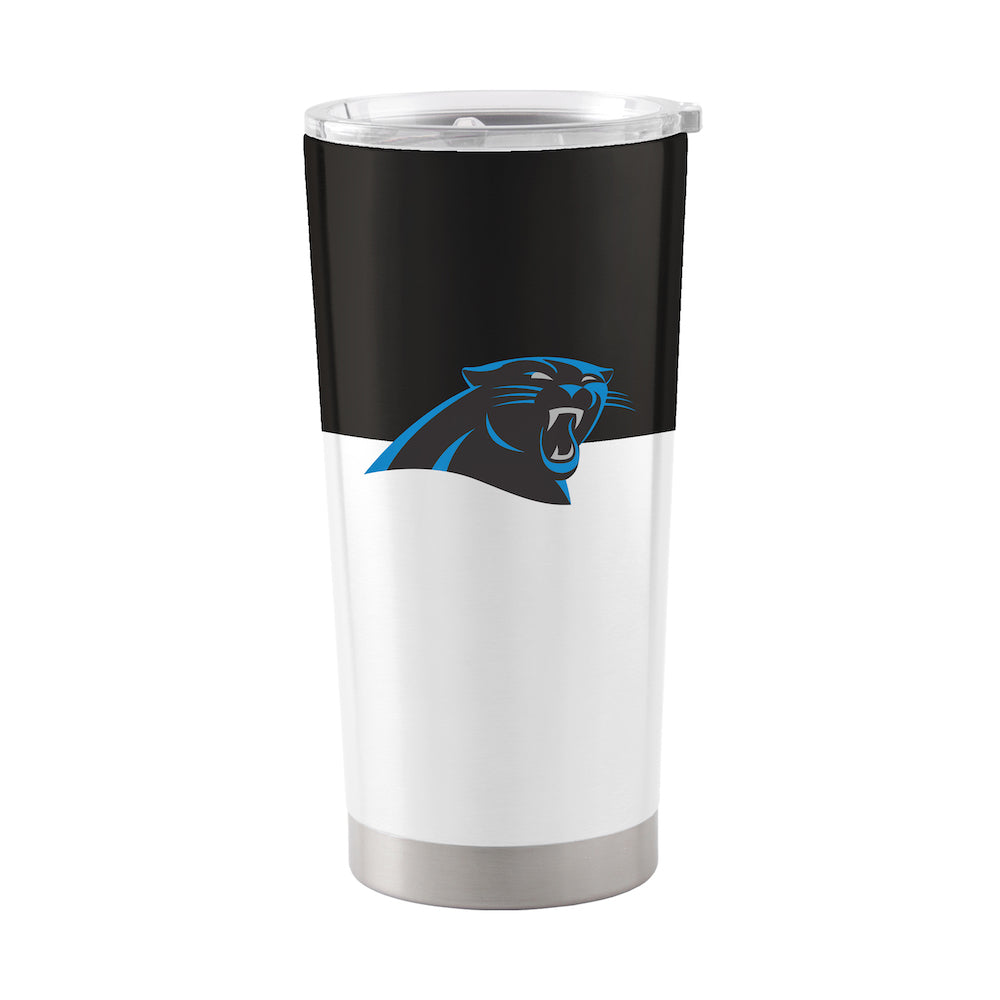 Carolina Panthers 20 oz color block travel tumbler