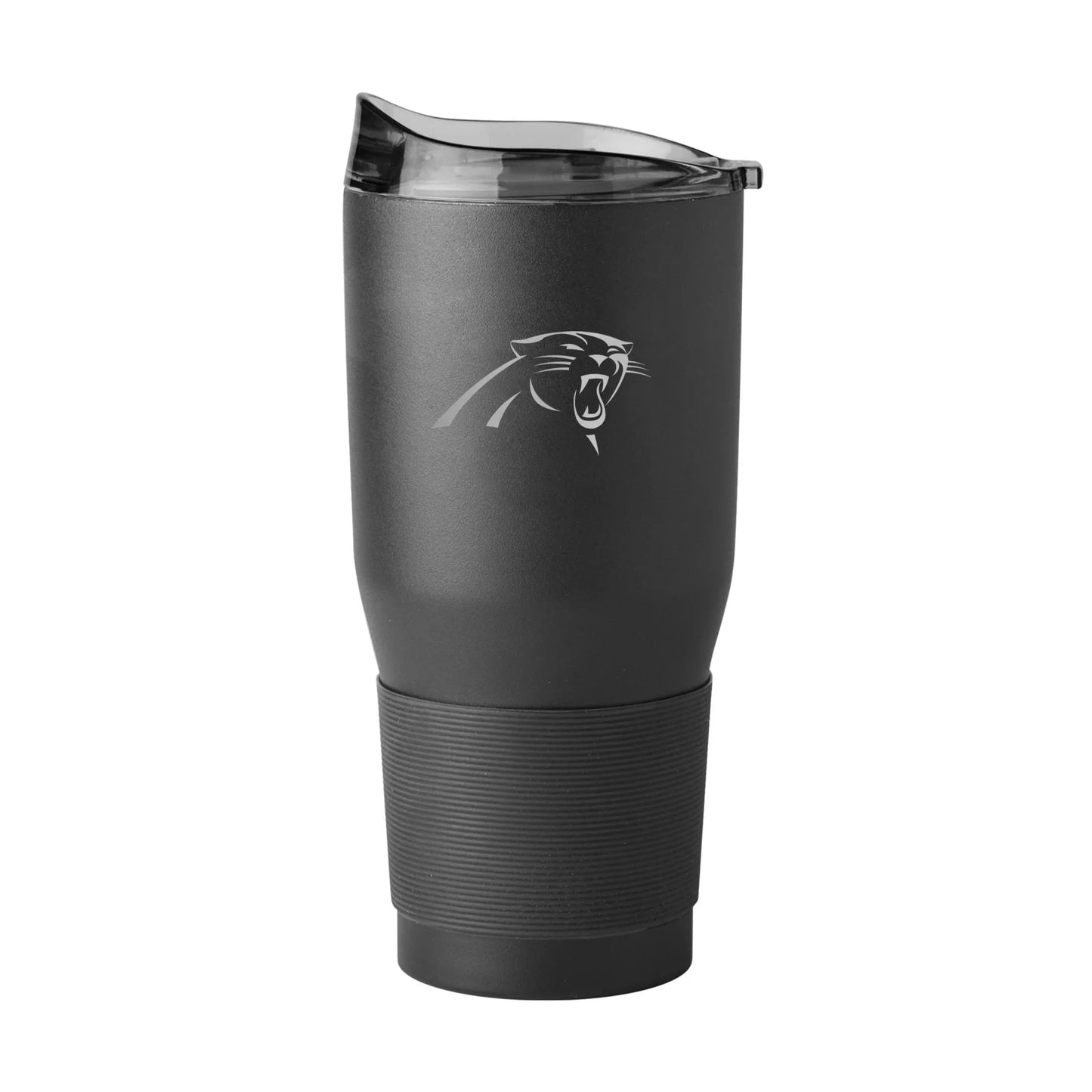 Carolina Panthers 30 oz black etch travel tumbler