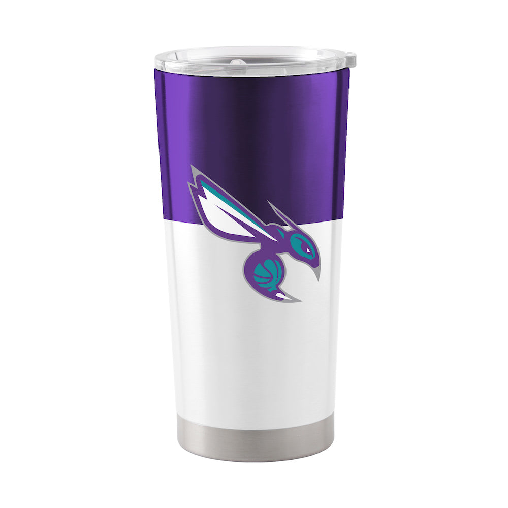 Charlotte Hornets 20 oz color block travel tumbler