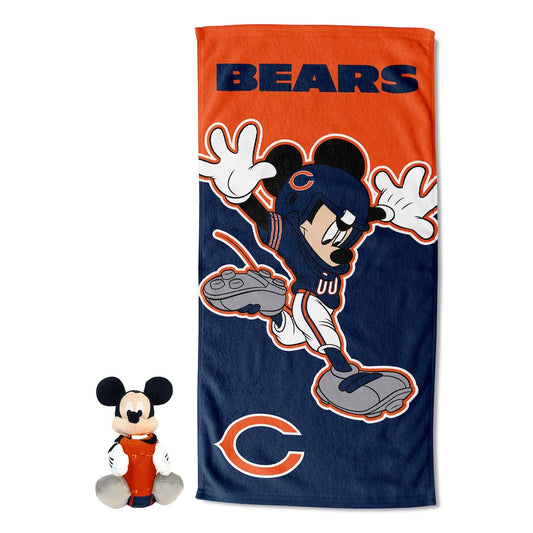 Chicago Bears Mickey Mouse Hugger and Towel