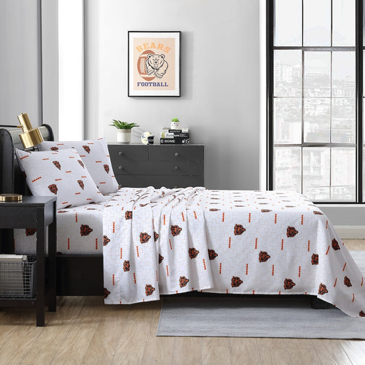 Chicago Bears queen full sheet set