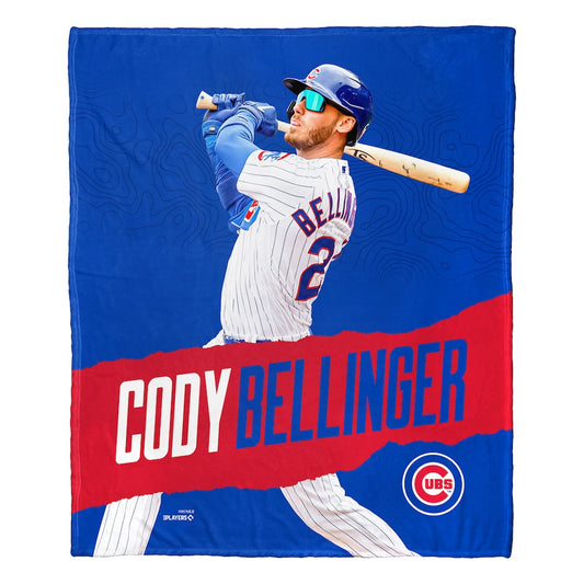 Chicago Cubs Cody Bellinger silk touch throw blanket