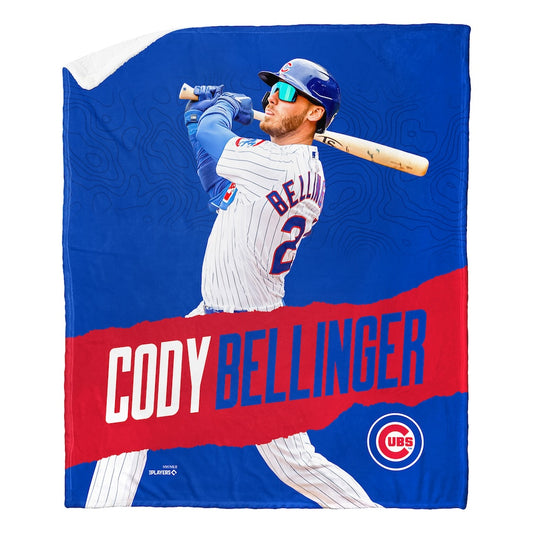 Chicago Cubs Cody Bellinger Sherpa Blanket
