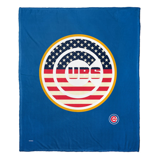 Chicago Cubs CELEBRATE silk touch throw blanket