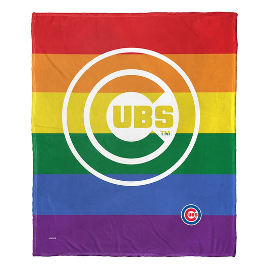 Chicago Cubs PRIDE SERIES silk touch throw blanket