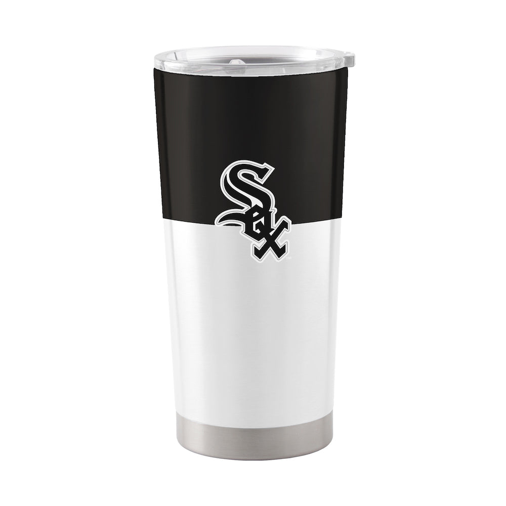 Chicago White Sox 20 oz color block travel tumbler