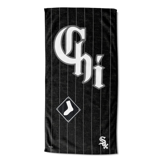 Chicago White Sox color block beach towel