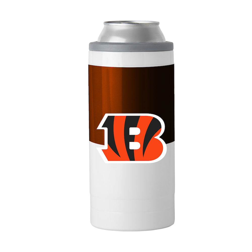 Cincinnati Bengals colorblock slim can coolie