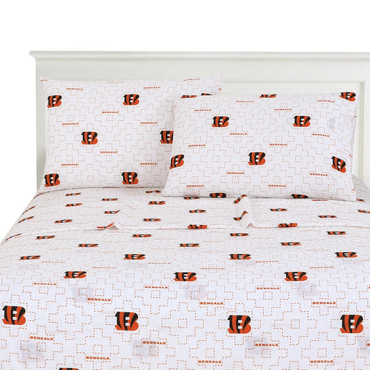 Cincinnati Bengals logo bedsheet set
