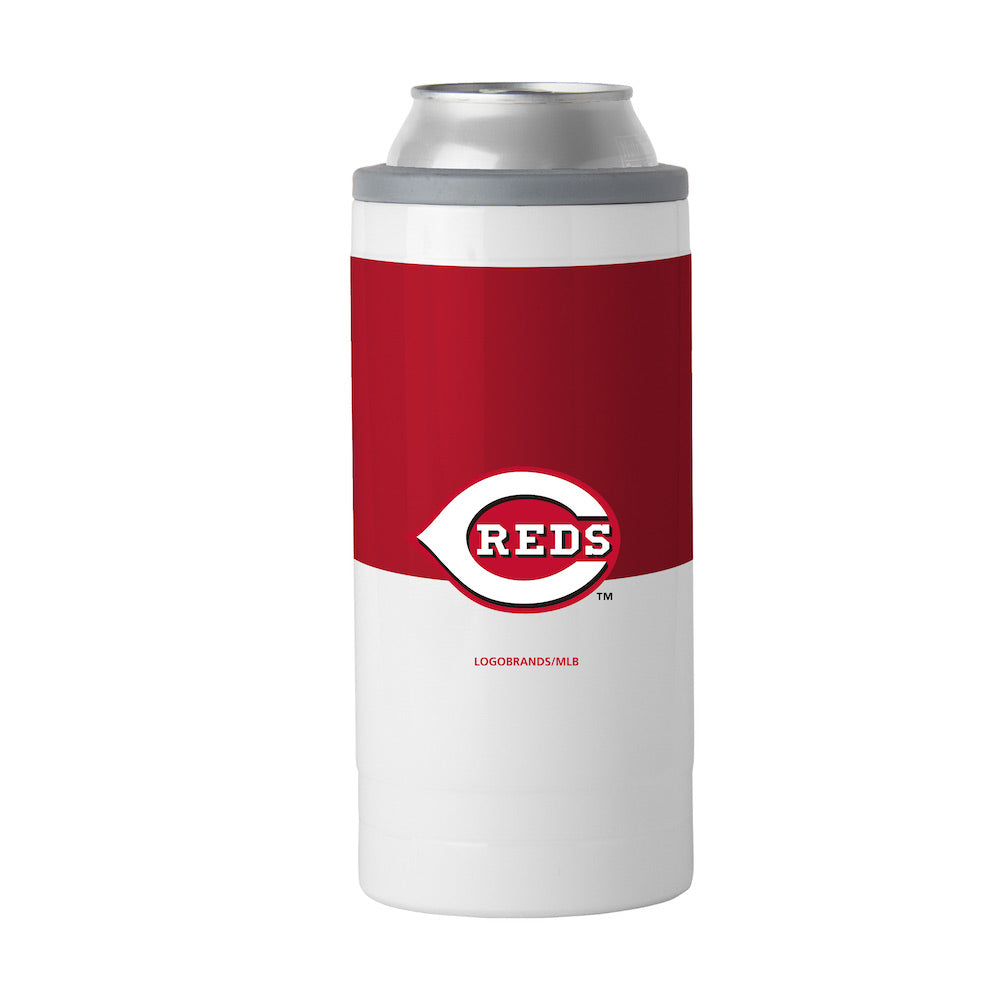 Cincinnati Reds colorblock slim can coolie